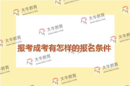 成考报名条件