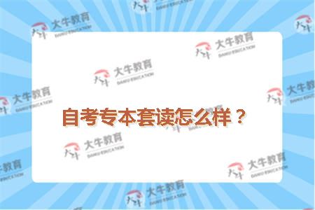 自考专本套读怎么样