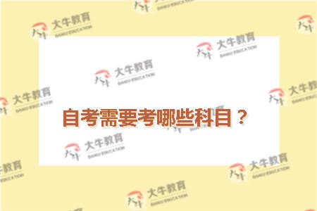 自考需要考哪些科目
