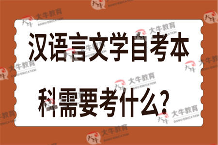 汉语言文学自考本科需要考什么？